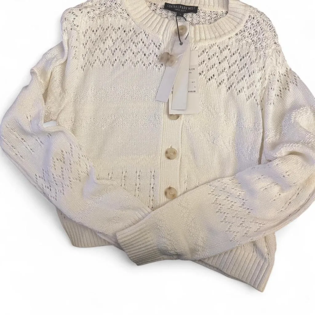 CENTRALPARKWEST
IRIS CROCHET SWEATER size small NWT - Image 6
