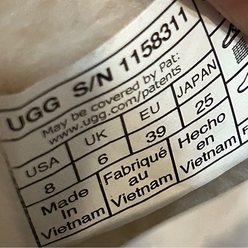 UGG chestnut suede wool platform heels ankle boots booties shoes sz 8 new - Image 3