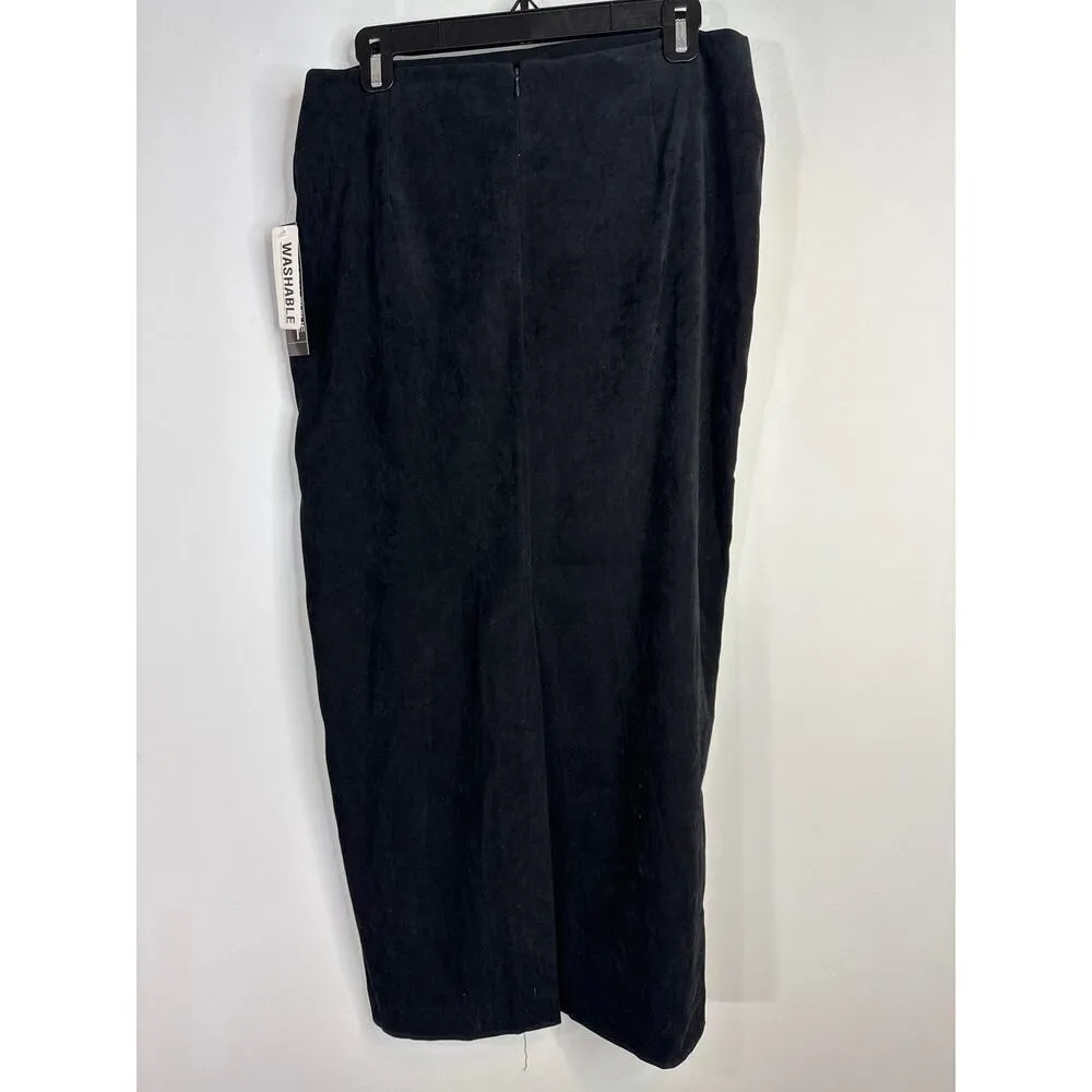 Larry Levine Black Sports Stretch Straight Pencil‎ Skirt Women's Sz 10 - Image 4