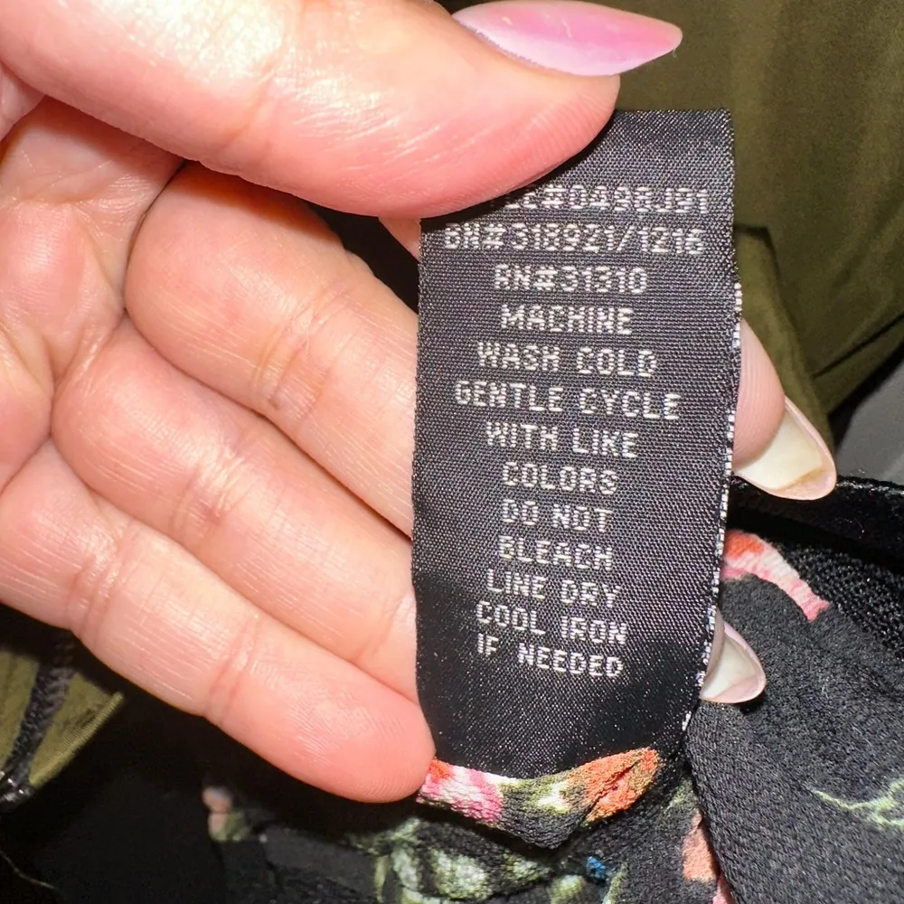 ALYX Satin Olive Green Lined Full Zip Pockets Military Bomber Jacket Size XL - Image 13