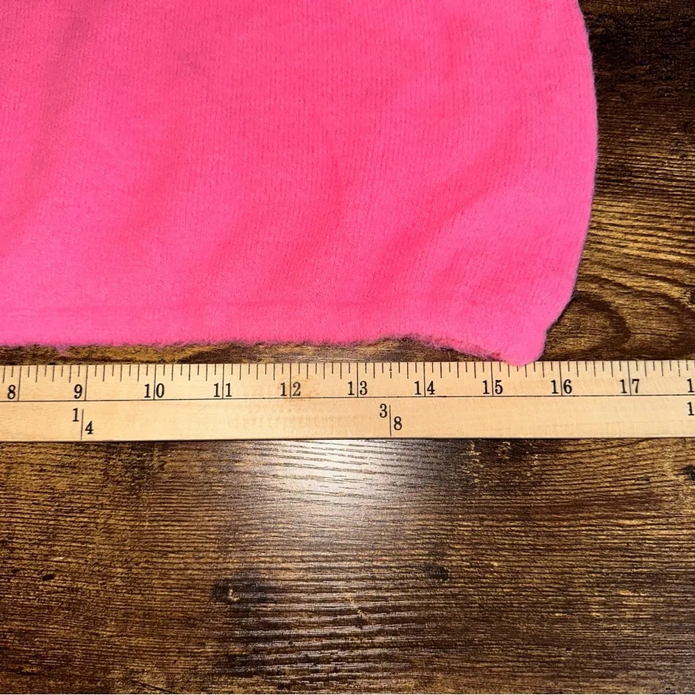 Free People x Intimately FP Top Womens Large Pink Warm Fluff Crop Top Y2K Knit - Image 8