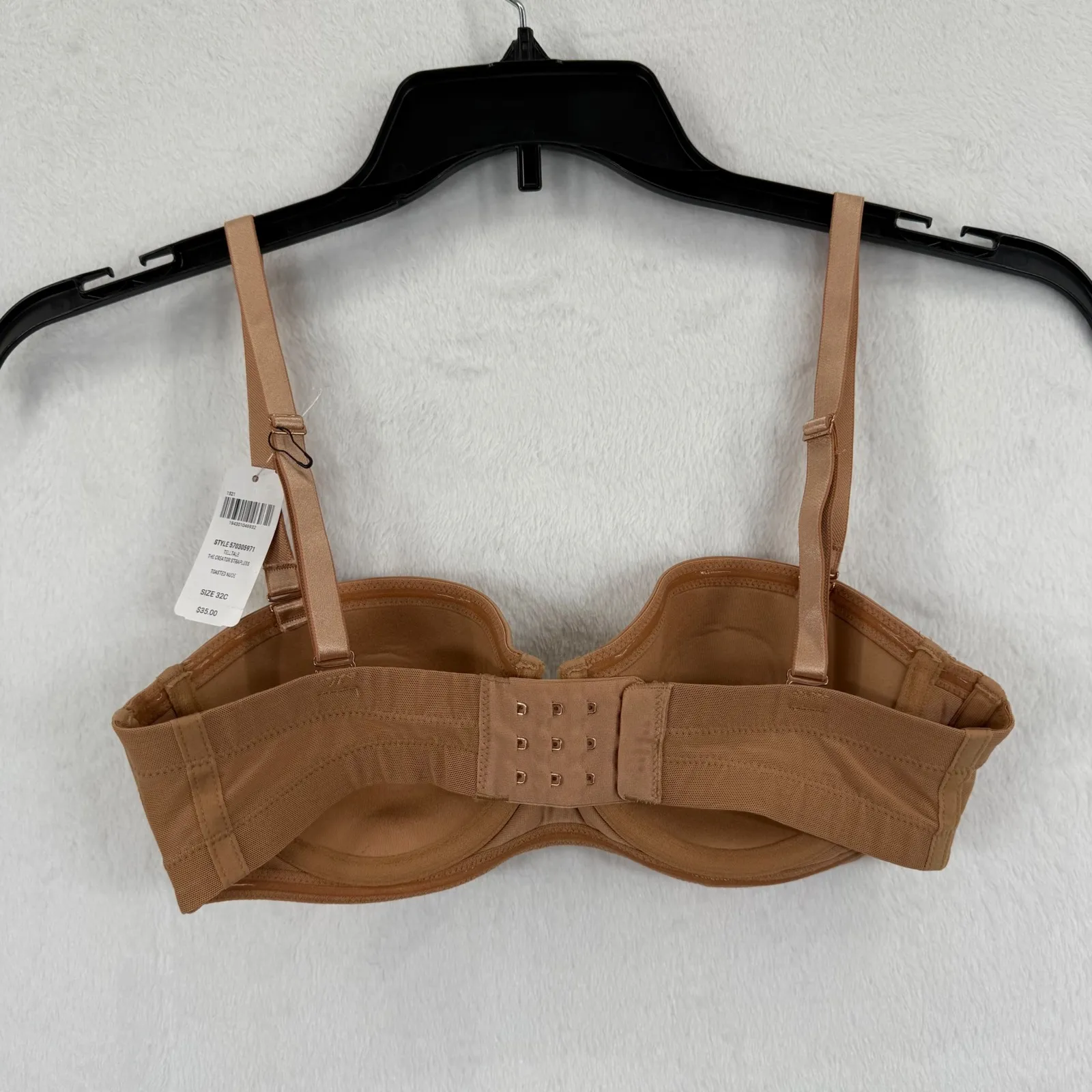 Soma Intimates Telltale The Creator Strapless Bra Toasted Nude 32C Underwire - Image 4
