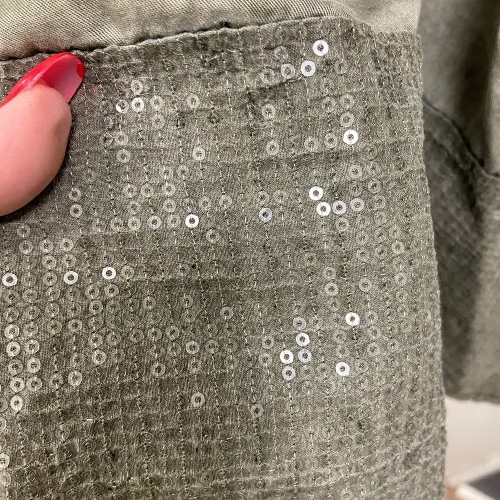 Olive tunic dress special top or dress‎ sequins - Image 3