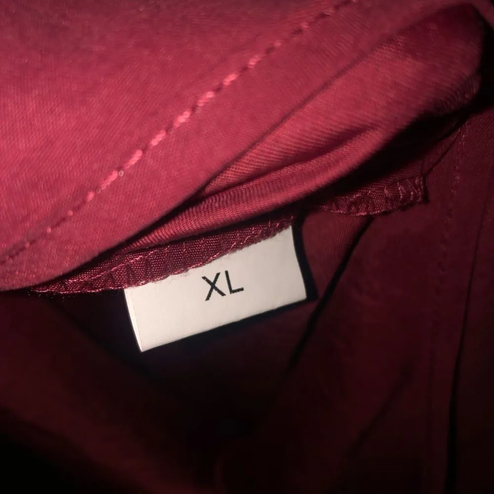 Rust colored xl jumper with zipper detail in the back fits cute and I’m a med Red Size undefined - Image 4