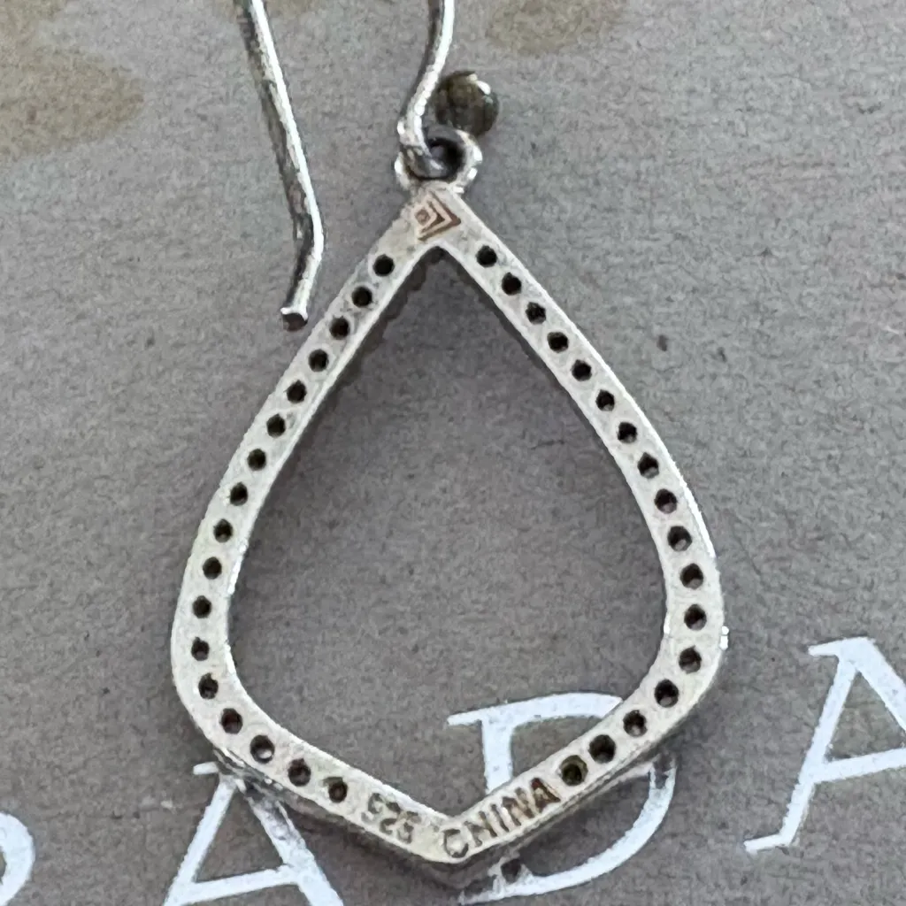 Silpada Silver Teardrop Earrings - Image 3