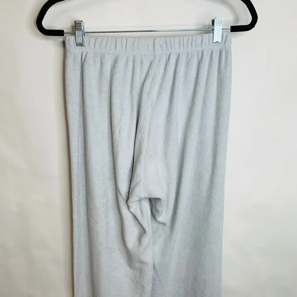 Wildfox Pale Blue Fleece Joggers Sweatpants Loungewear Sz Medium - Image 7
