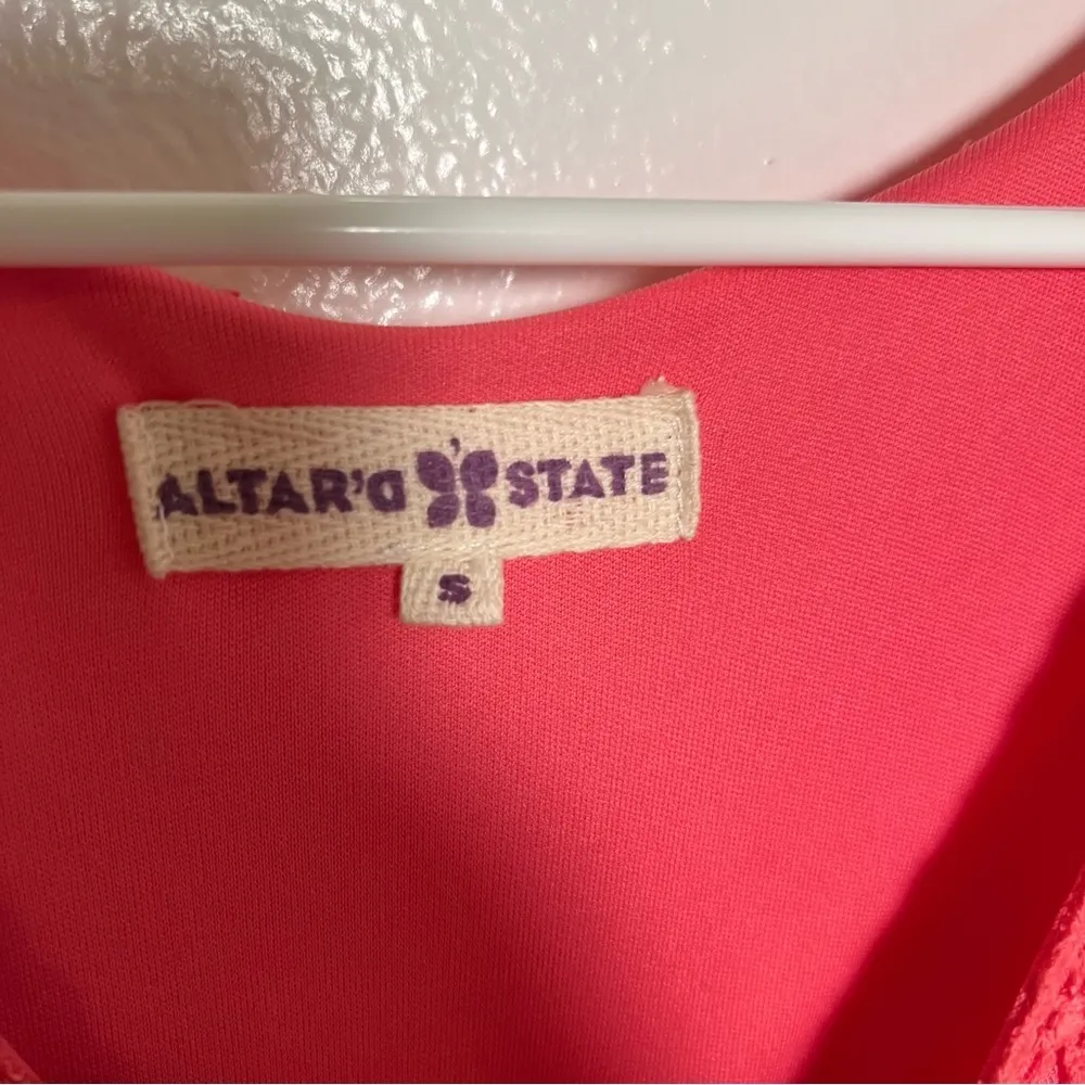 Altar’d State Sleeveless Swing Dress Pink - Image 7