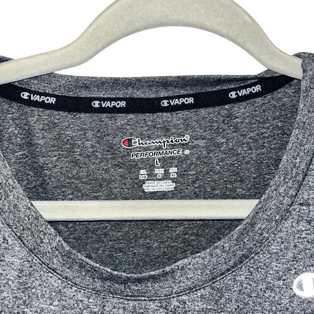 Gray Champion Athletic Top Workout Running Shirt Dri-fit Women’s Size Large Fit! - Image 2