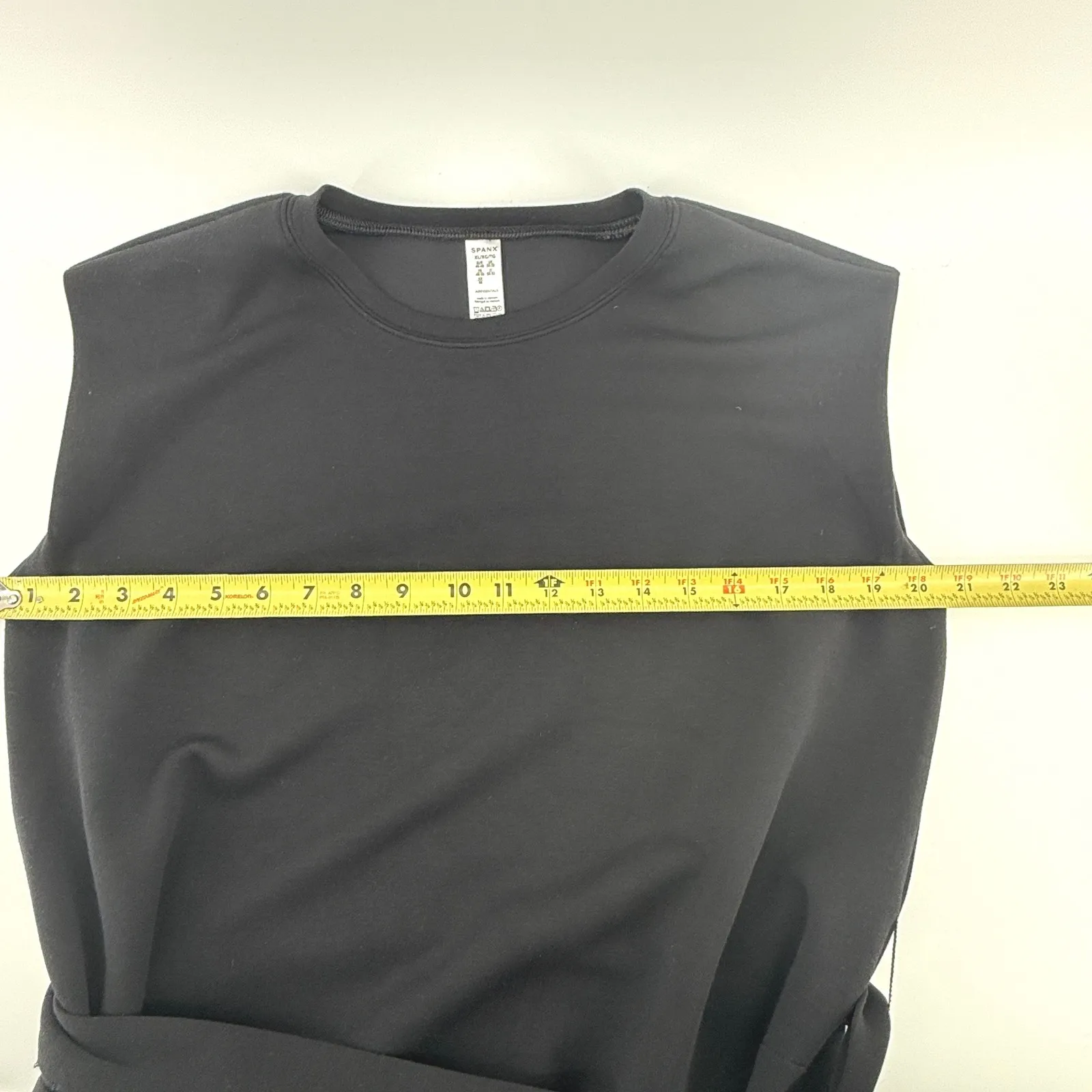 SPANX Air Essentials Sleeveless Belted Midi Dress Black XL Career Casual - Image 6