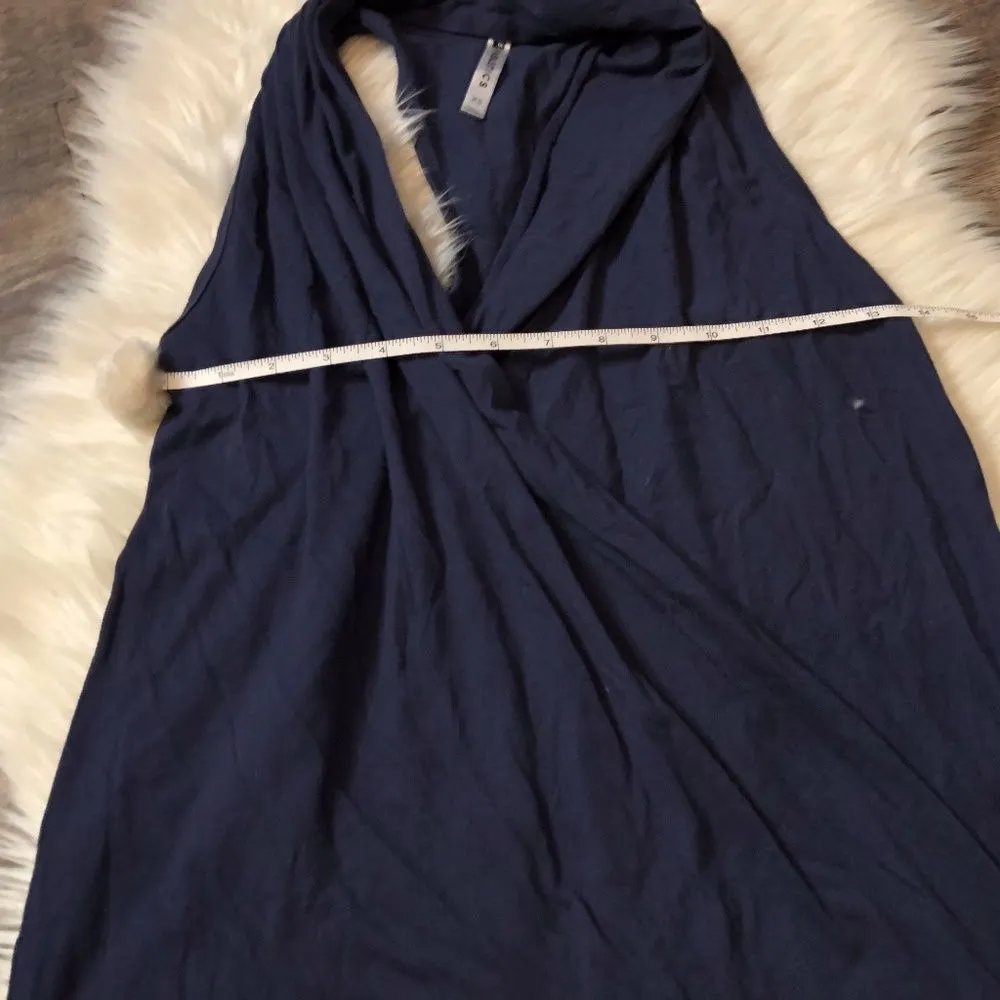 Fabletics Navy Vneck Criss Cross Tank - Image 3