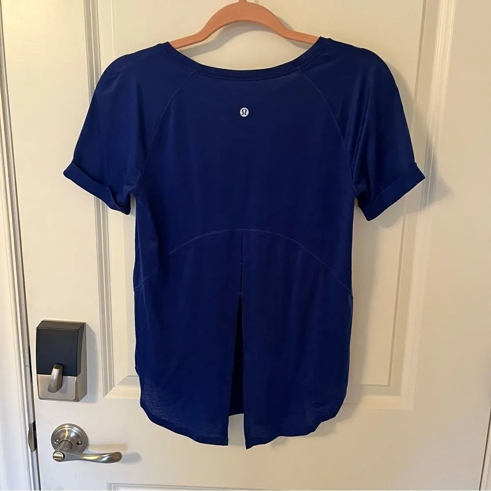Lululemon Flutter Back Cobalt Tee - Image 5