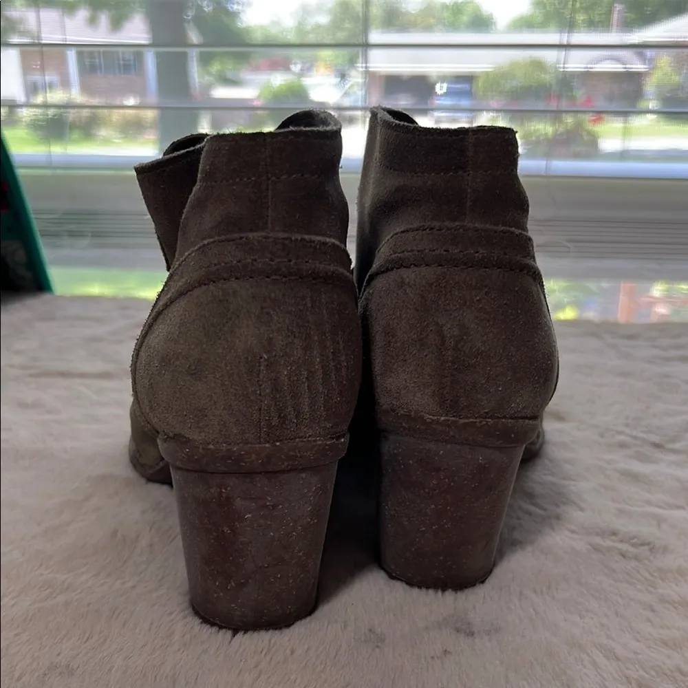 Clarks Brown Suede Ankle Booties - Image 4
