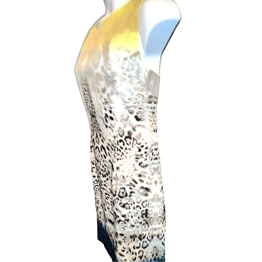 Voir Voir super nice summer dress for any occasion! Animal print design! Tan Size 18 - Image 7