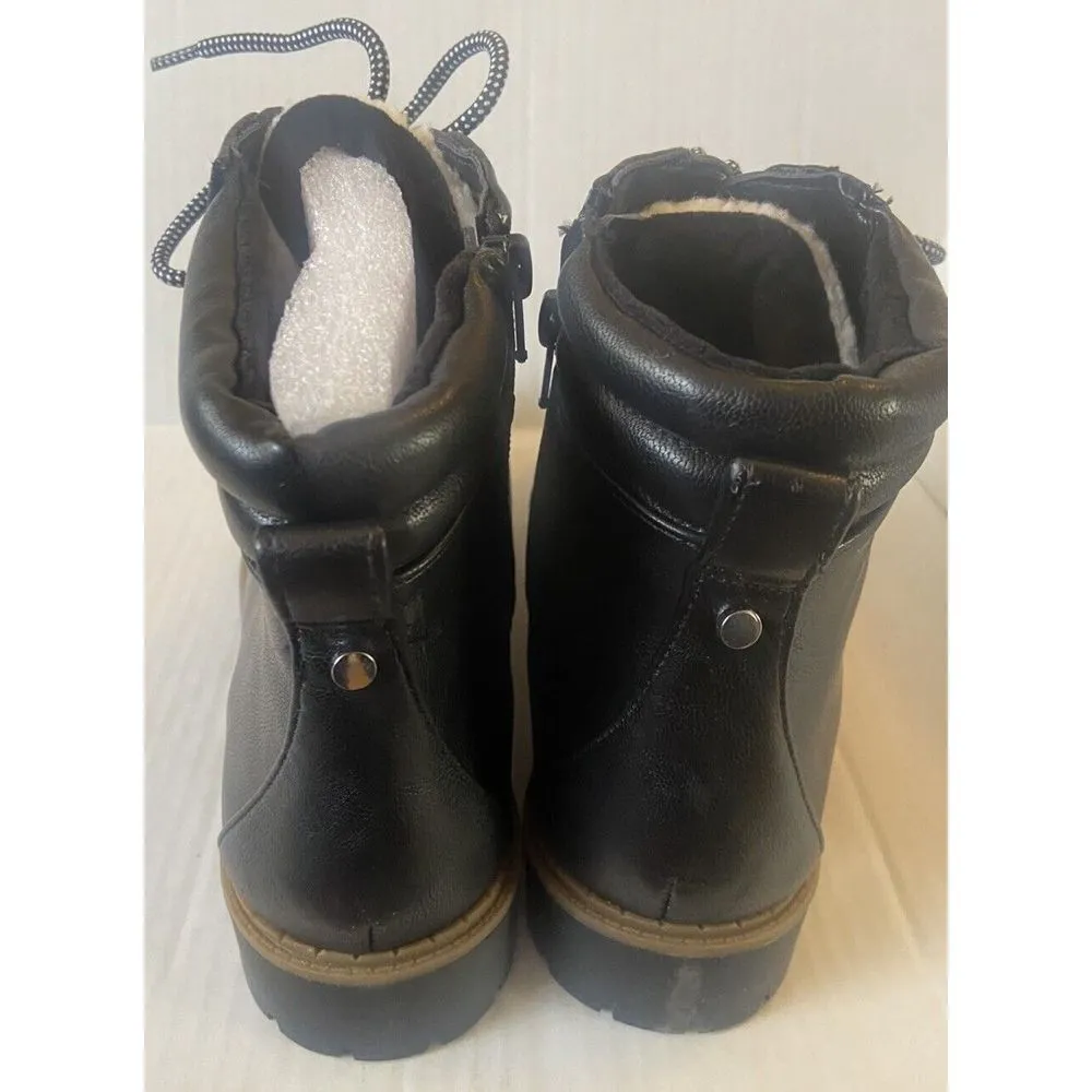 STYLE & COMPANY Women's Masrinaa Black Side-Zip Ankle Lace-Up Boots Size 9.5 New - Image 7