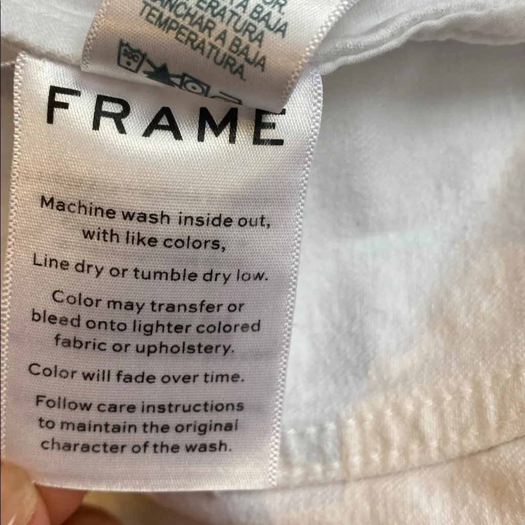 Frame Le Vintage white denim jacket - Image 7