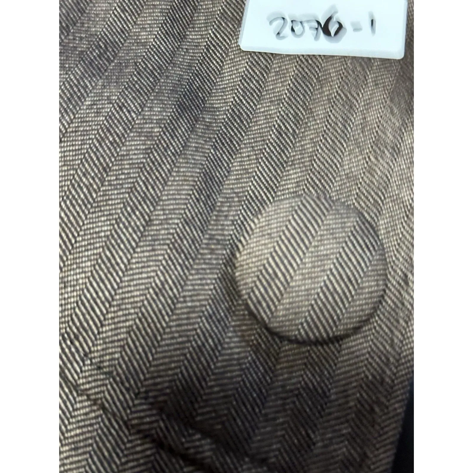 GIANNI BINI Brown Tweed Wool Blend Elbow Sleeve Jacket Size M - Image 14