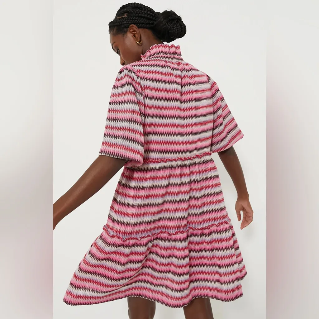 Tuckernuck Pink and White Zigzag Dress - Image 2
