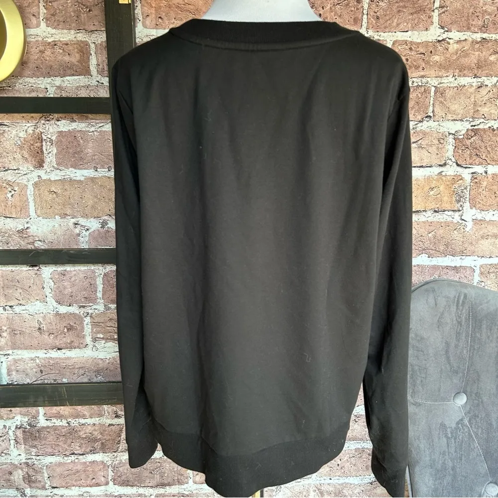 Michael Kors Black Sweatshirt Sz Medium - Image 2