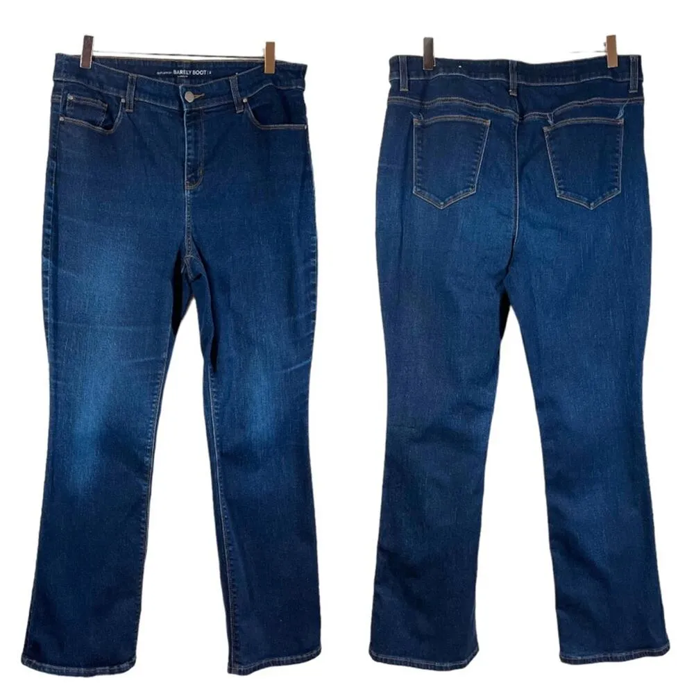 Chico’s Women’s Jeans Barely Boot Platinum High Rise Dark Wash Size 2 Short 12S - Image 6