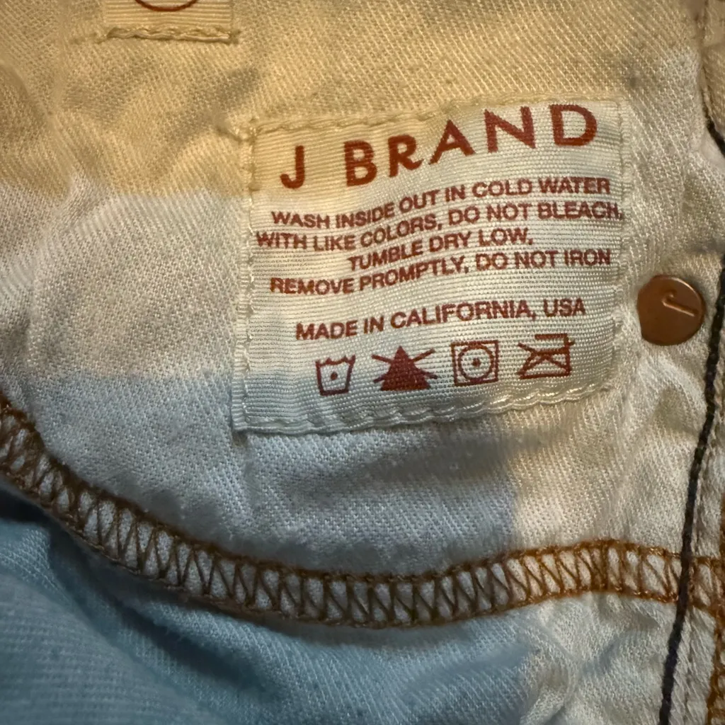 J Brand Mayflower Dark Blue Mid Rise Bootcut Flare Jeans Size 25 - Image 2