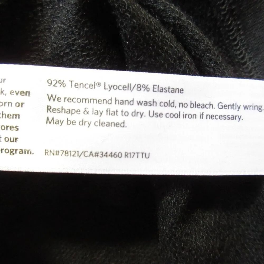 NWT Eileen Fisher Funnel Neck Jumper in Black Tencel Stretch Terry Dress 2X - Image 7