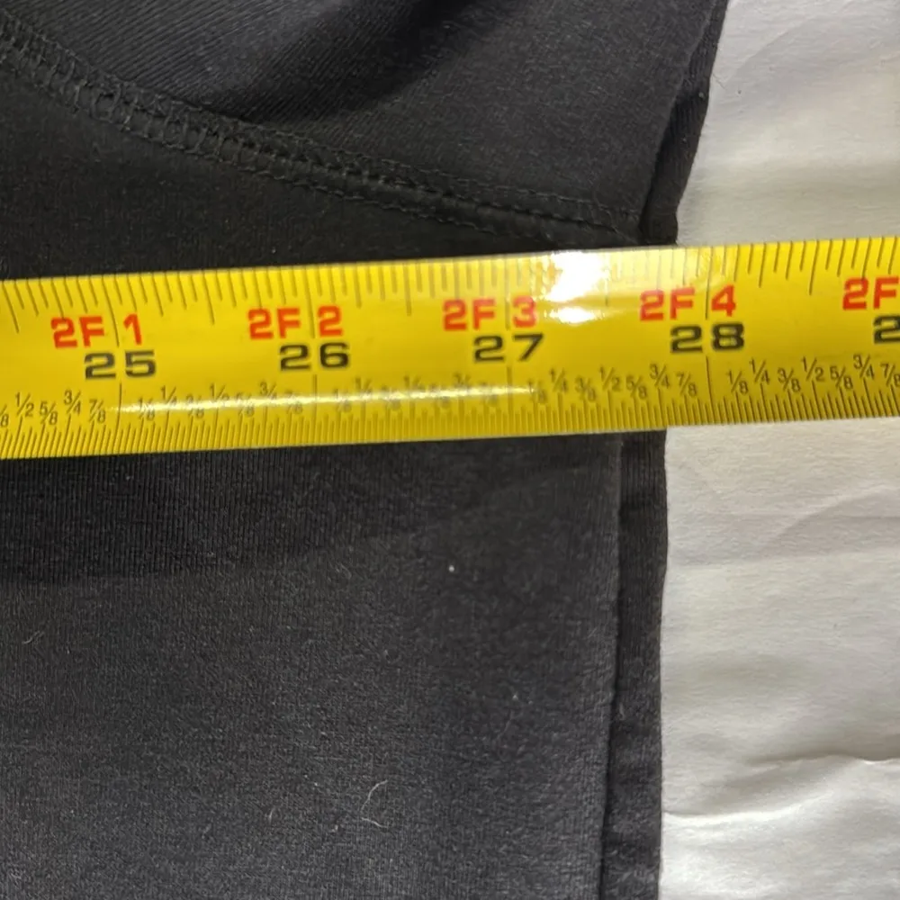 Susan Graver Weekend 1/2 button black hooded pullover knit top roll sleeves 3X - Image 10