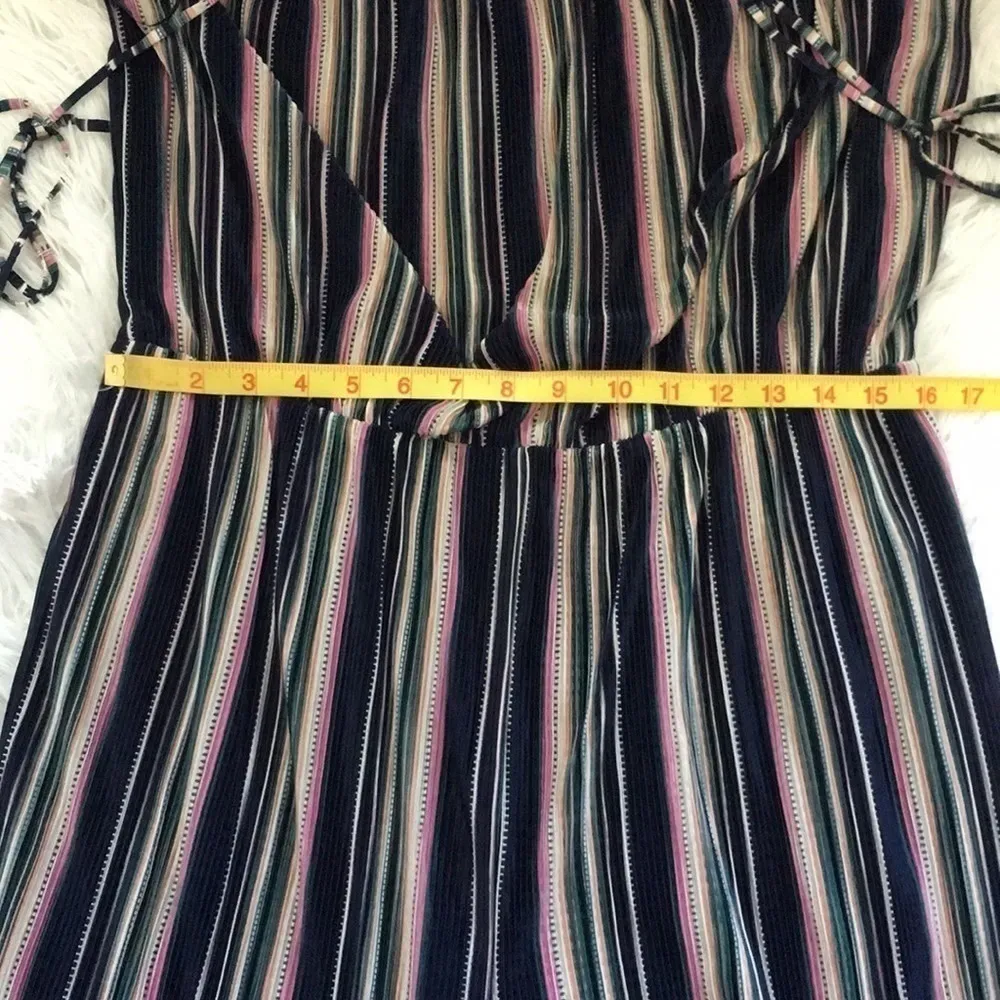 COLLECTIVE CONCEPTS Madison Micro pleat Stripe Spaghetti Strap Jumpsuits XXL - Image 5