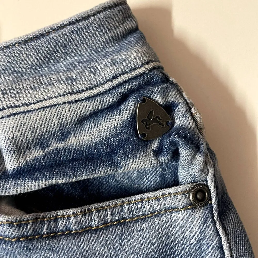 Idyllwind Light Medium Wash Blue Mid-Rise Cutoff Jean Shorts Size 2 GUC - Image 11