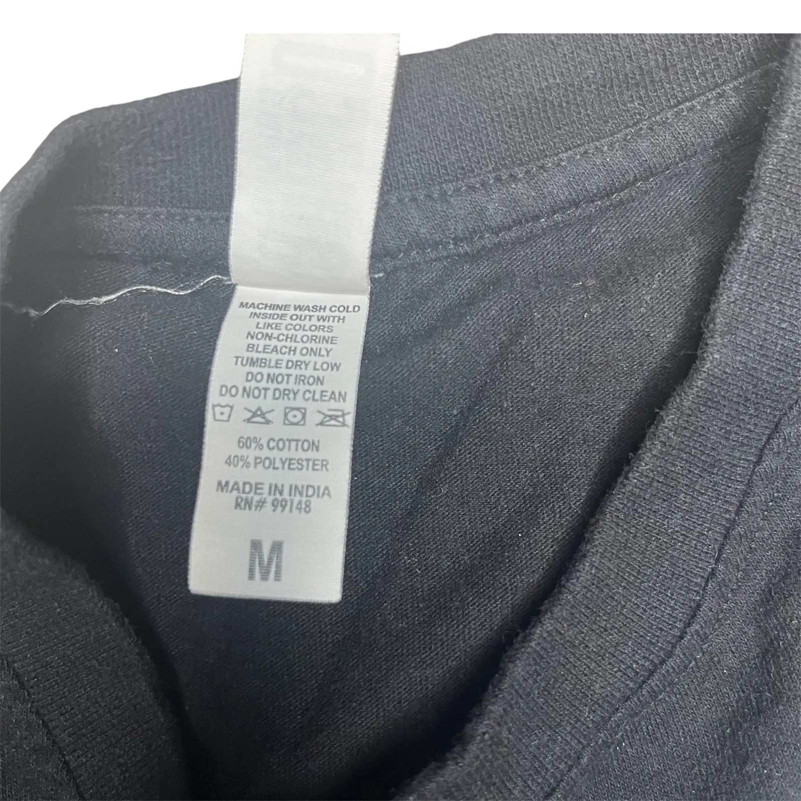 Betty Boop Starry Night Motorcycle Graphic Tee Black Retro Art Shirt Size Medium - Image 6