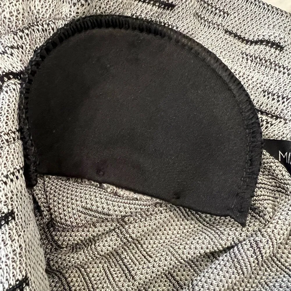 Ming Wang Multi Pattern Cardigan Sweater Collared Button Up Gray Black Size PXS - Image 11