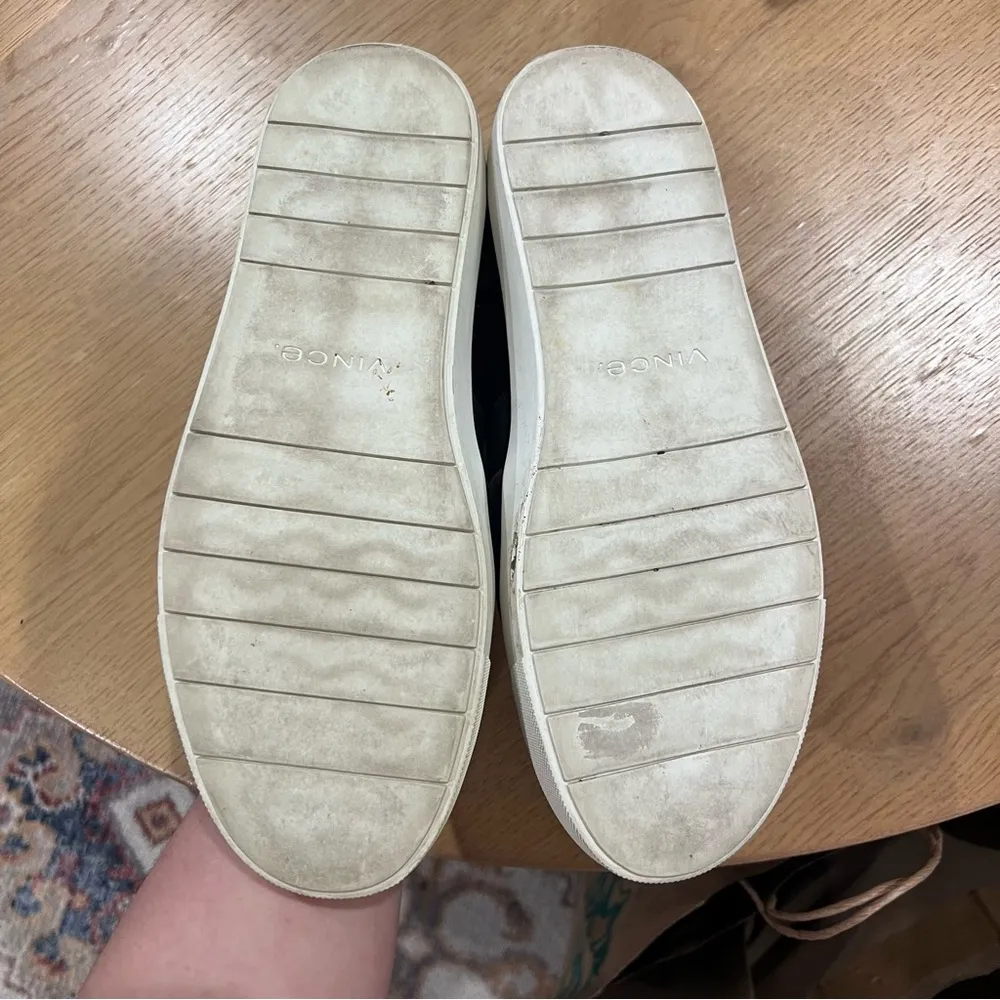 VINCE Blair Velvet Slip-On Sneakers Merlot - Image 4