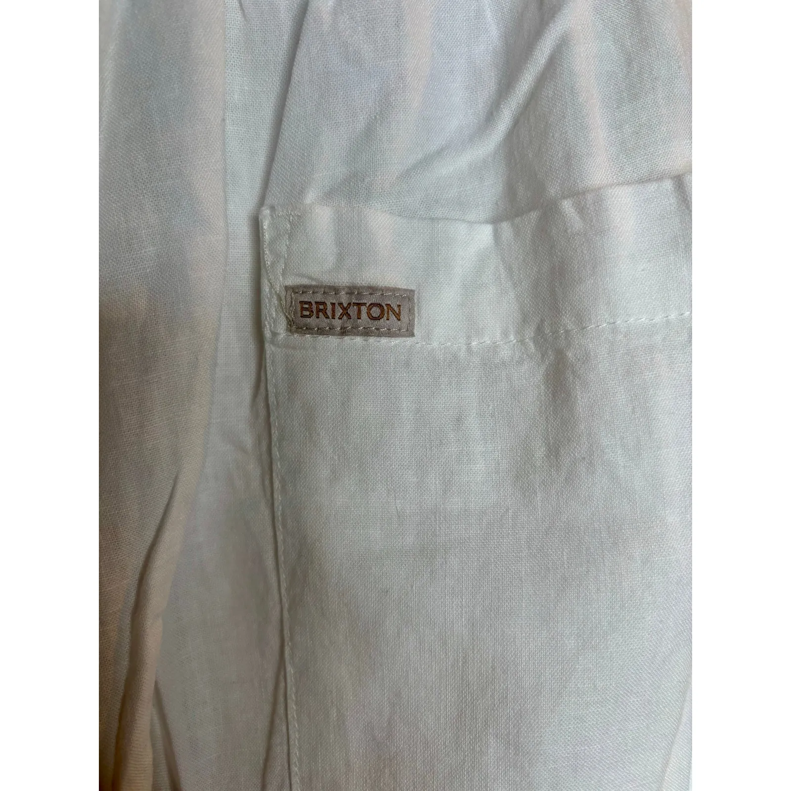 Brixton Linen Blend Wide Leg Pant Size XL NWT White - Image 5