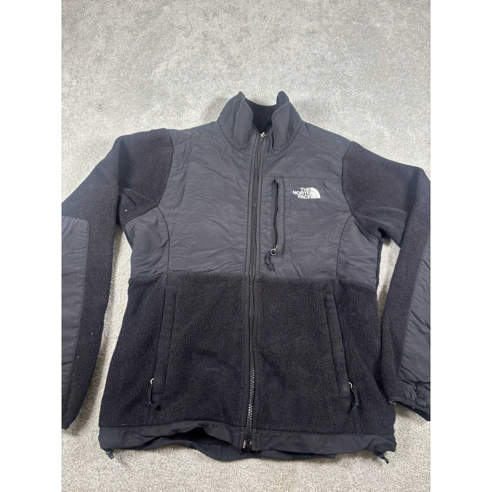 The North Face Denali Jacket Womens Small Black Fleece Full Zip Polartec - Image 2