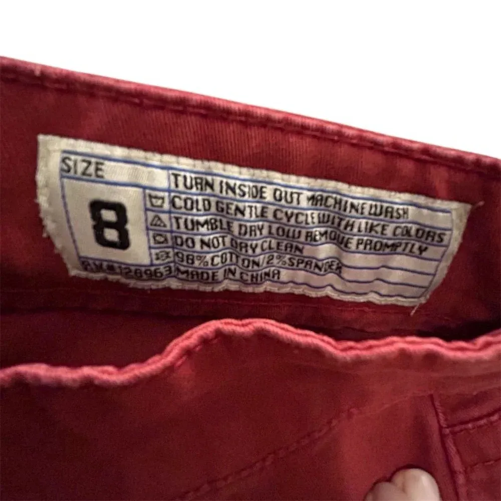Rocks & Indigo Women's High Rise Skinny Jeans Red Size 8 Denim - Image 5