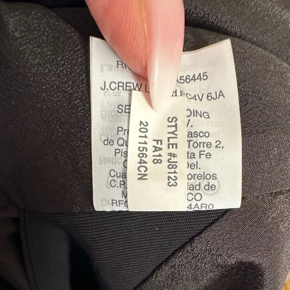 JCREW 365 ASYMMETRICAL BLACK PENCIL JAPANESE CUPRO SKIRT 4 - Image 7