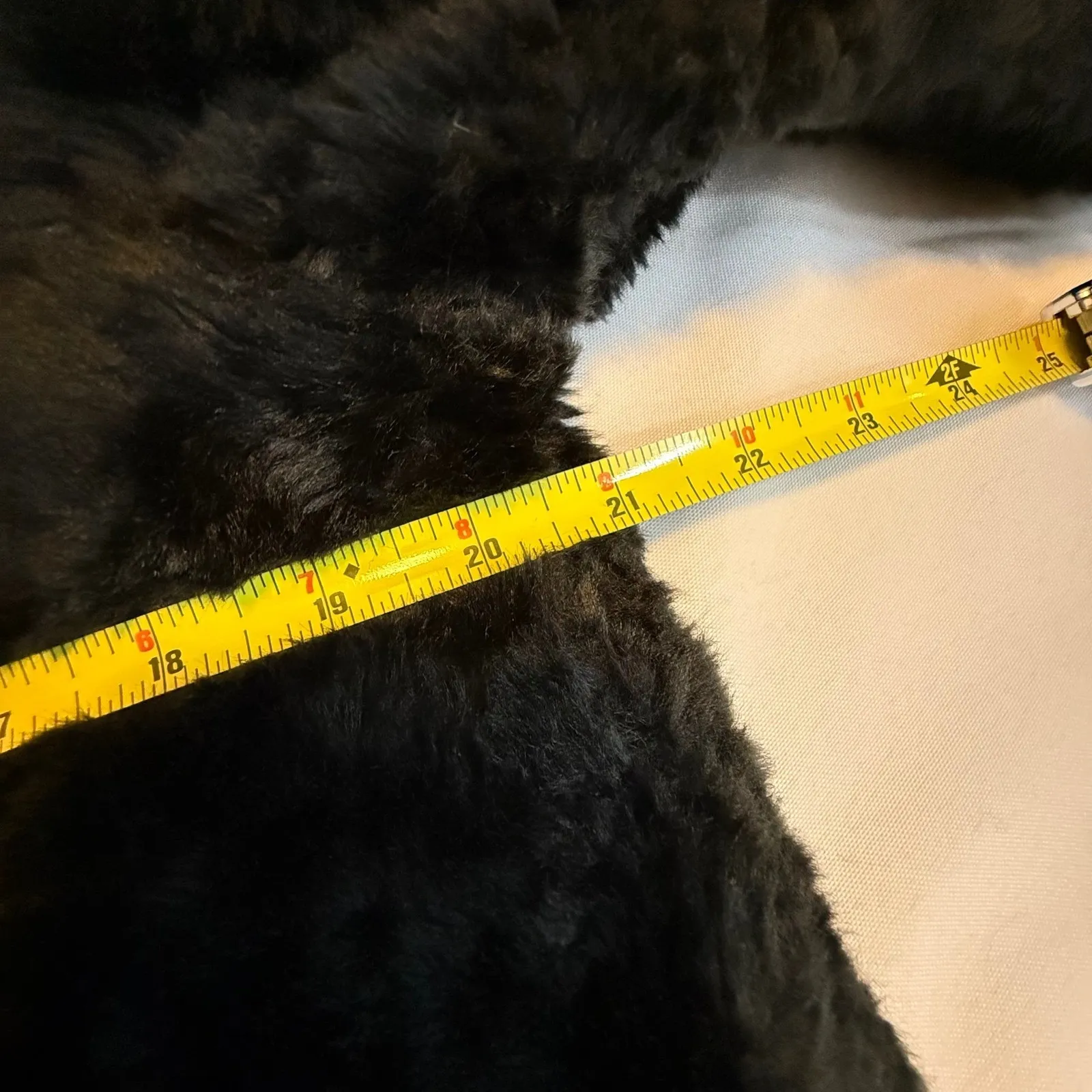 Sashimi Black Faux Fur Cropped Jacket Chic Bolero Coat 3/4 Sleeve Trendy Small # - Image 12