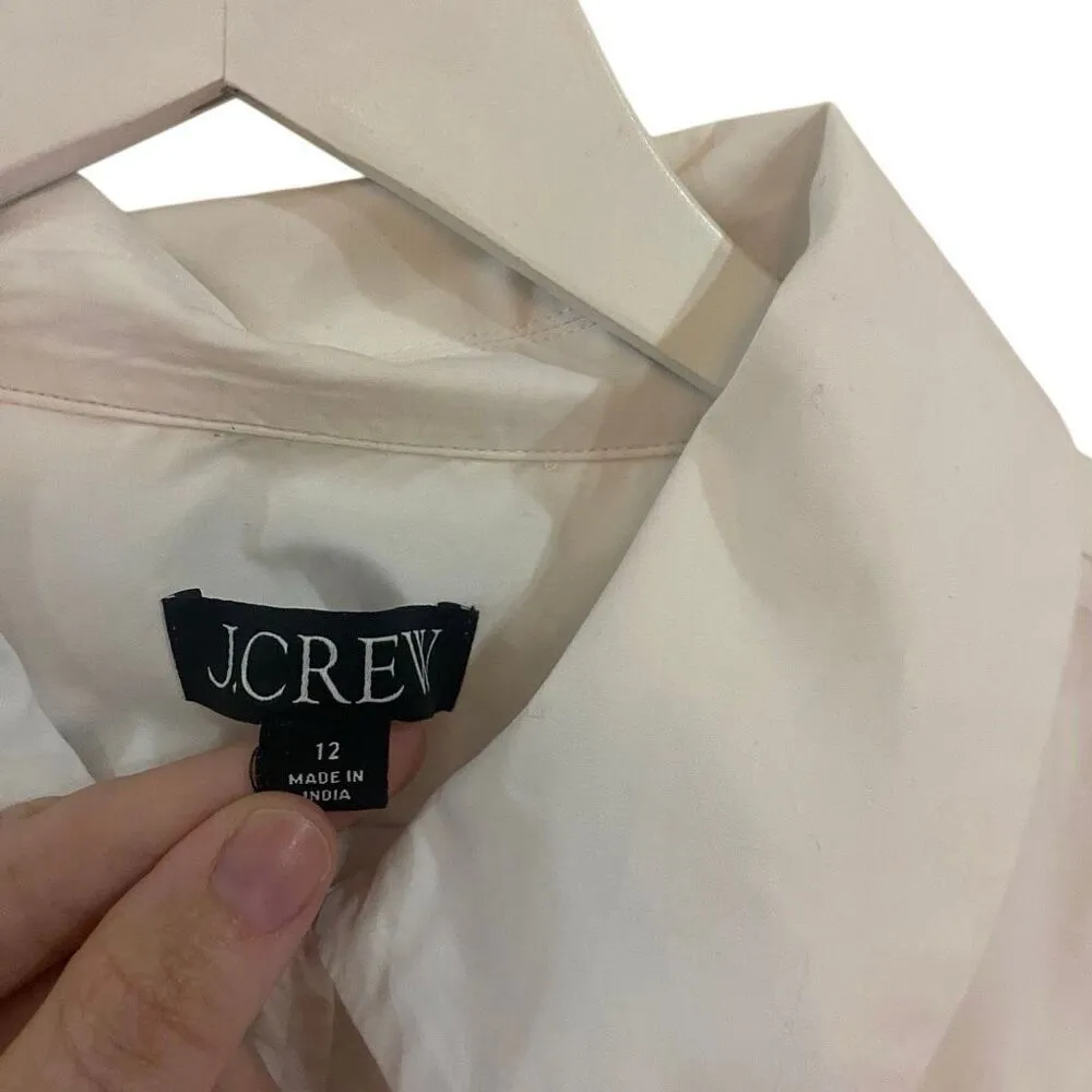 J. Crew shorts sleeve button down white size 12 style BR076 - Image 4