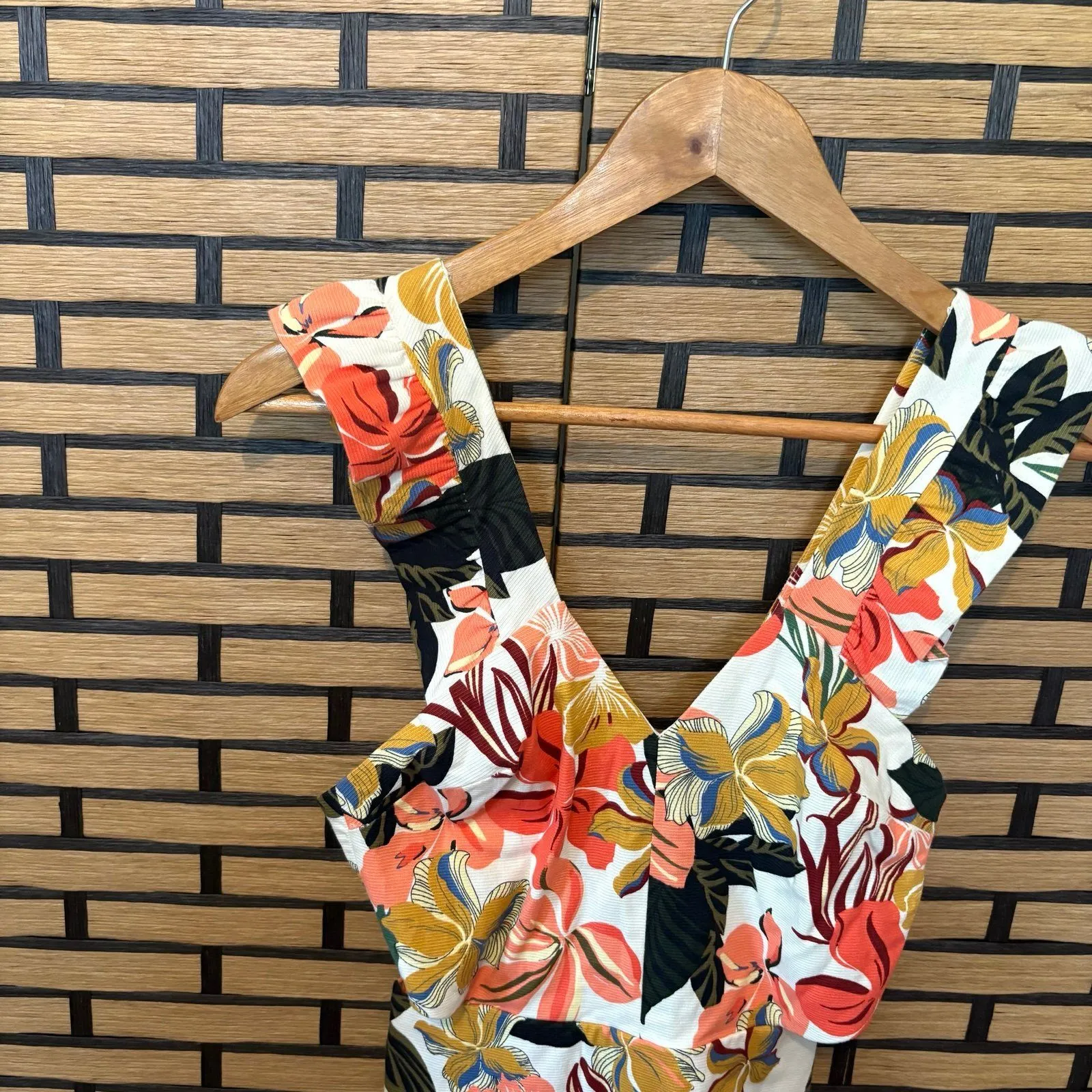 Zara Trafaluc Floral Romper‎ Size XS - Image 3