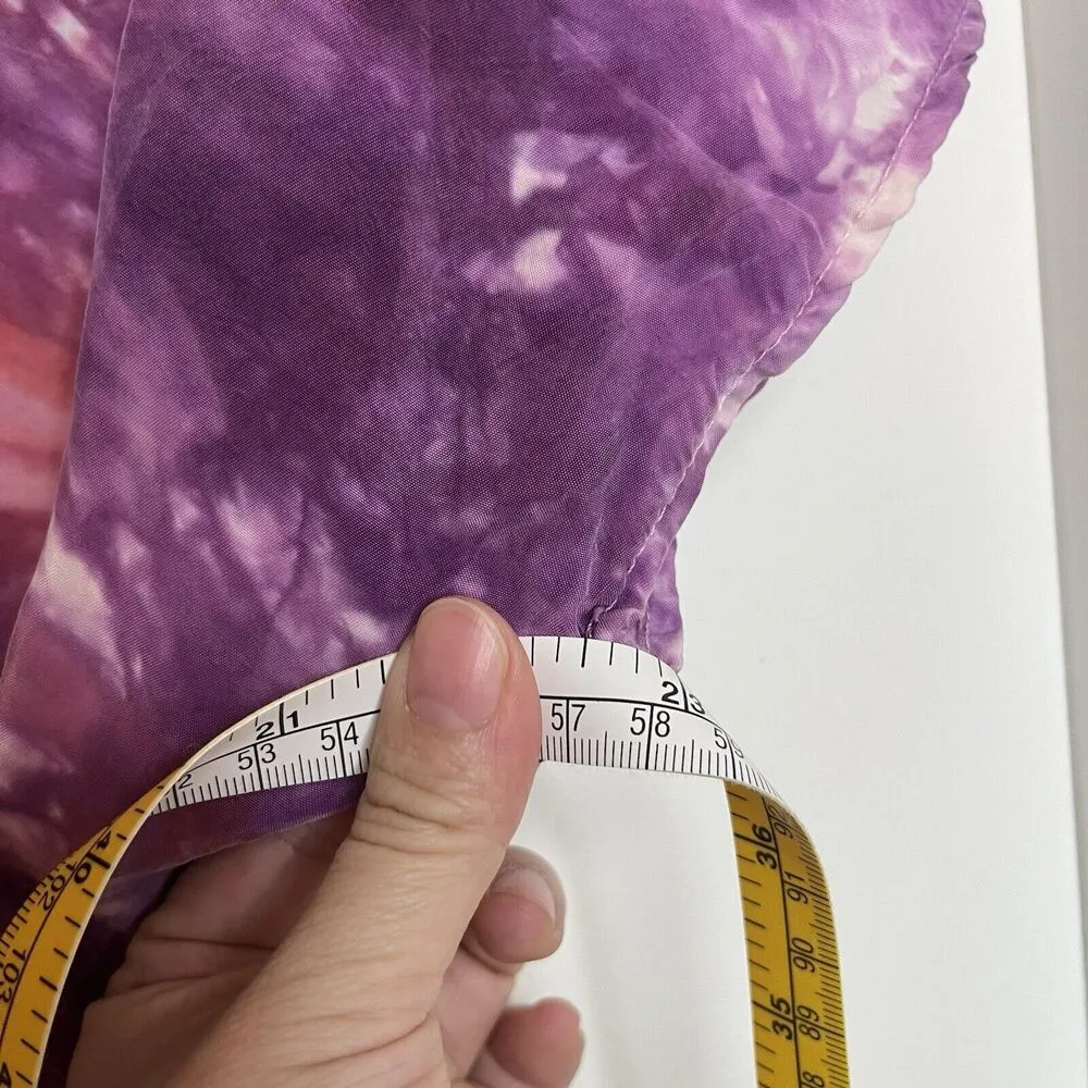 C&C California M Purple Orange Tie Dye Dress Made In USA - Image 5