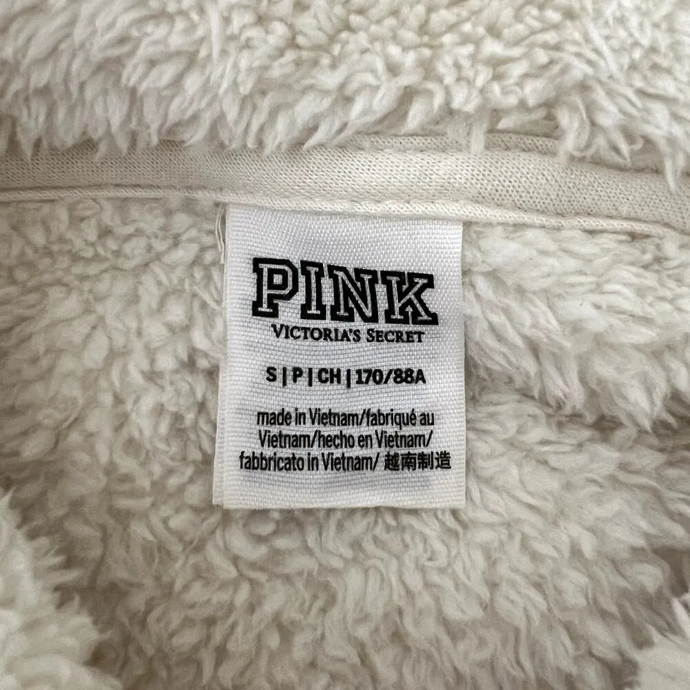 PINK Victoria's Secret Sherpa Teddy Pullover Sweatshirt - Image 6