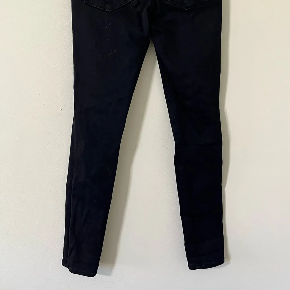 Abercrombie & Fitch Simone High Rise Super Skinny Black Distressed Denim Jean 00 - Image 9