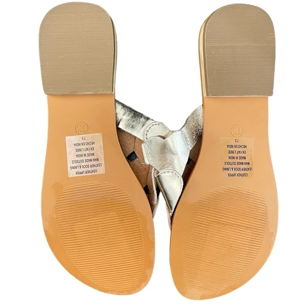 NWOT SEYCHELLES Rejuvenated Leather Sandal Gold Heart 7.5 - Image 4