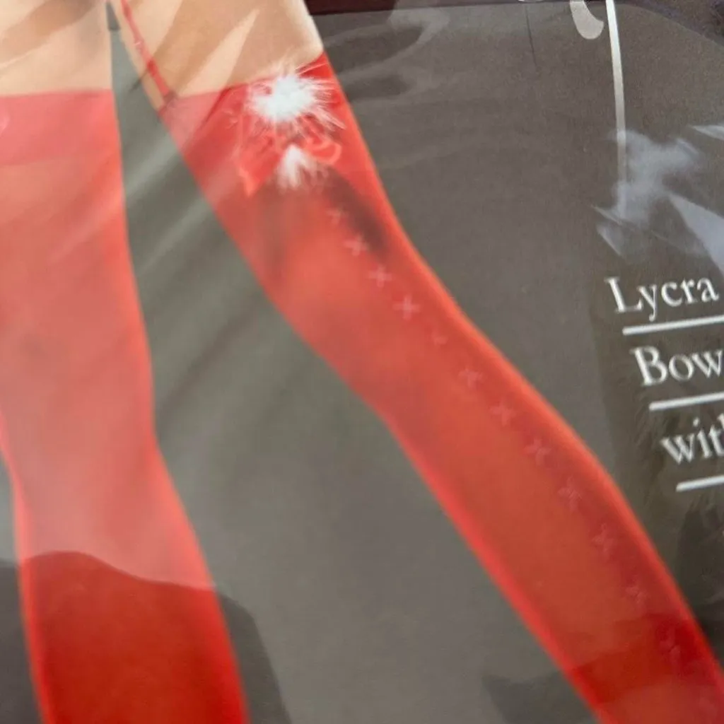 Leg Avenue Marabou Thigh Highs - Image 2