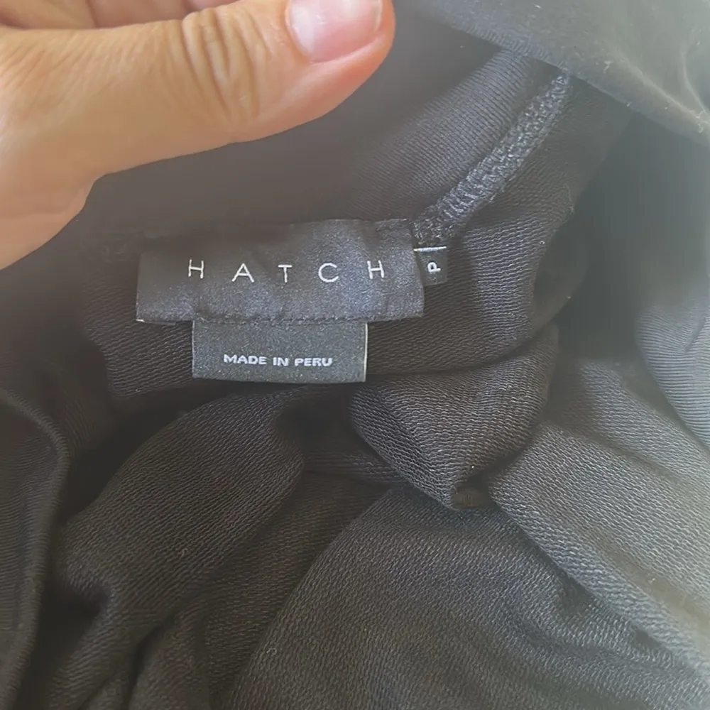 Hatch The Visitor Dress Maternity Black Midi Long Sleeve Stretch One Size Petite - Image 10