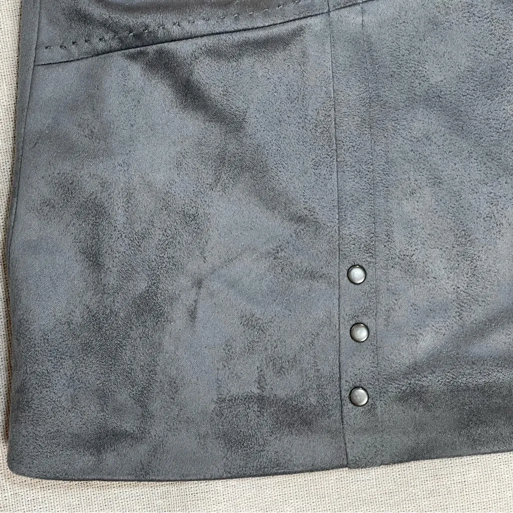 Christopher & Banks | Gray Zip-Up Faux Suede Jacket | PXL - Image 11