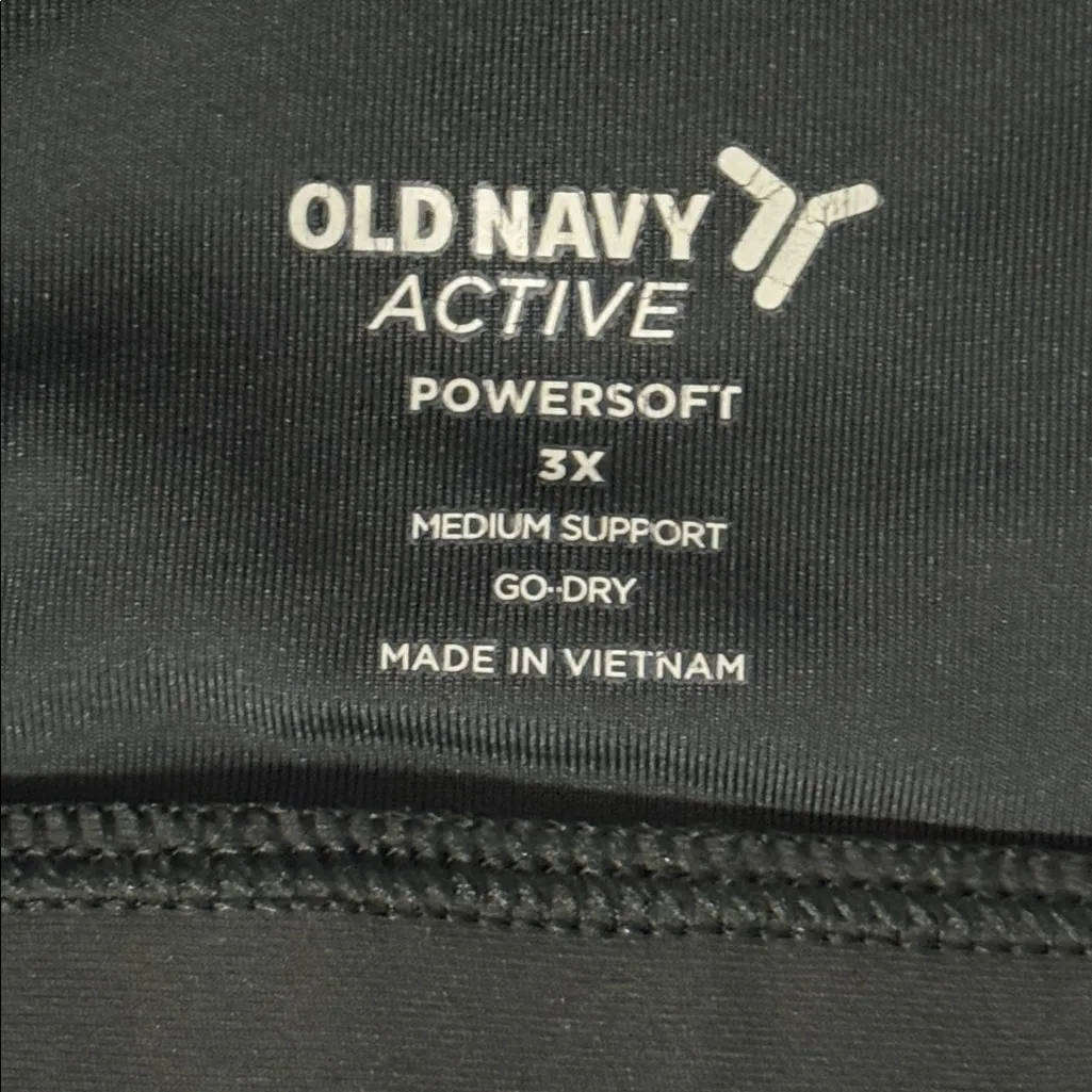 Old Navy PowerSoft Racerback Sports Bra Medium Support Women’s 3X - Image 4