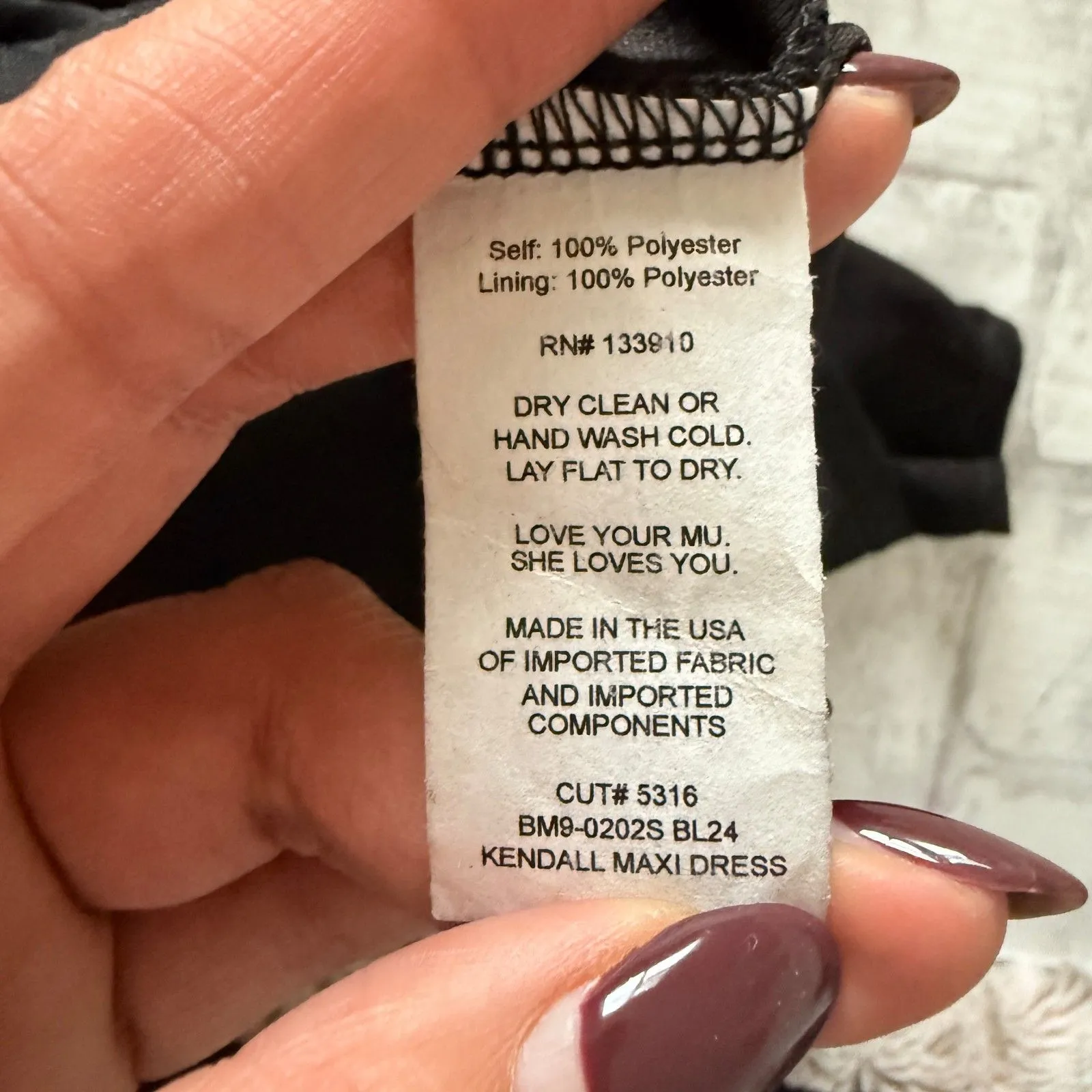 Show Me Your Mumu Kendall Black Chiffon Low Back V Neck Formal Wedding Maxi Sz S - Image 7