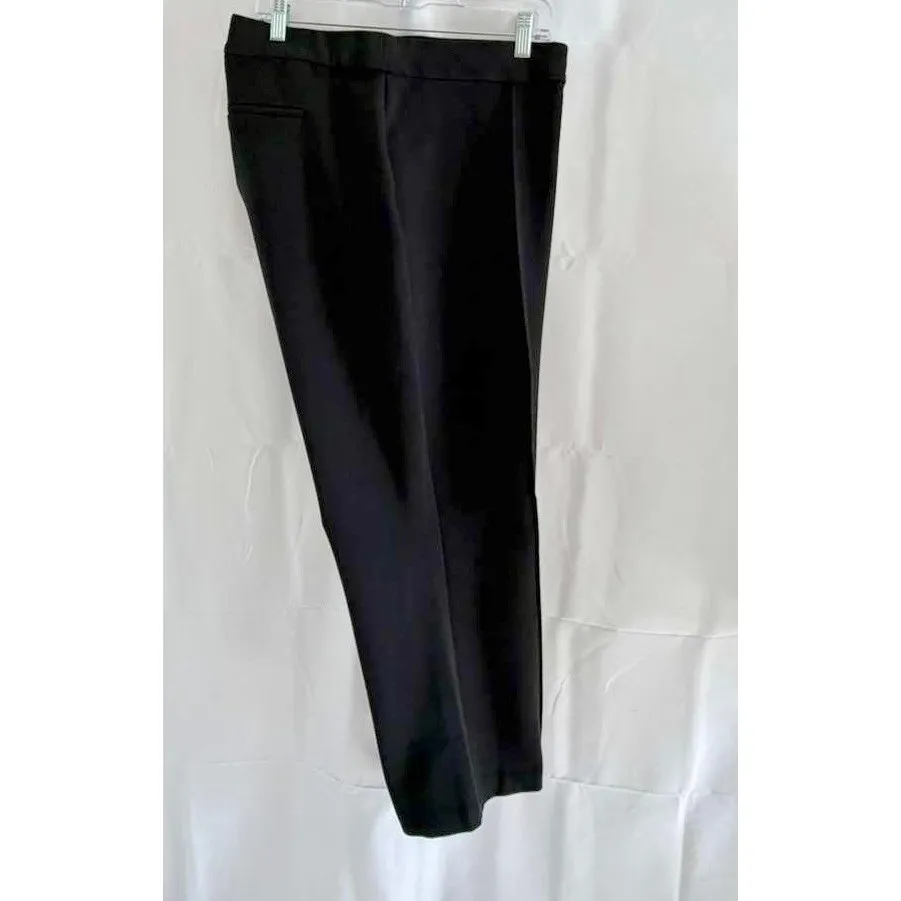 NWT J. Crew Factory Crop Kick Flare Pants Ponte Stretch Black Style BY574 sz. 24 - Image 8