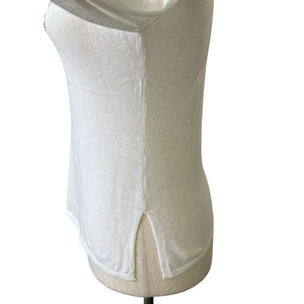 Tokyo Denim Beaded Long Sleeve Top White - Image 7