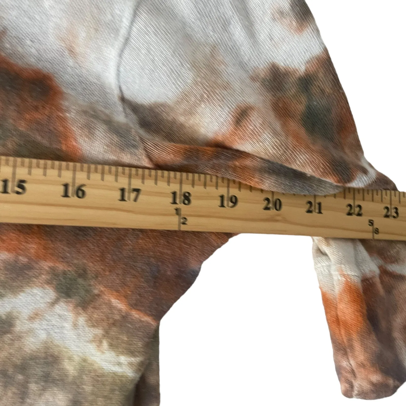 Faherty Women's‎ Size Small Hemp Organic Cotton Tie Dye Earth Tones Top - Image 8